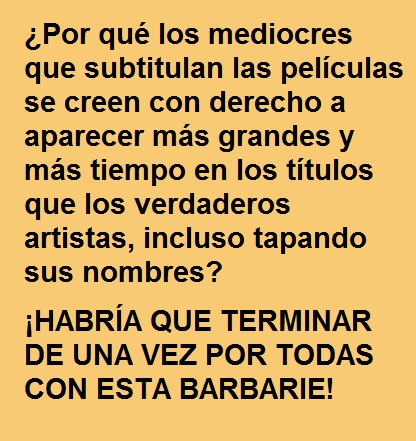 Subtituladores de mierda